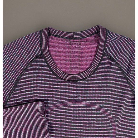 Lululemon Swiftly Tech Long Sleeve Crew Women 6 Multicolor Running Gym Athletic - Picture 1 of 9